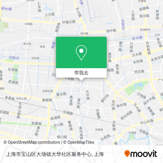 上海市宝山区大场镇大华社区服务中心地图