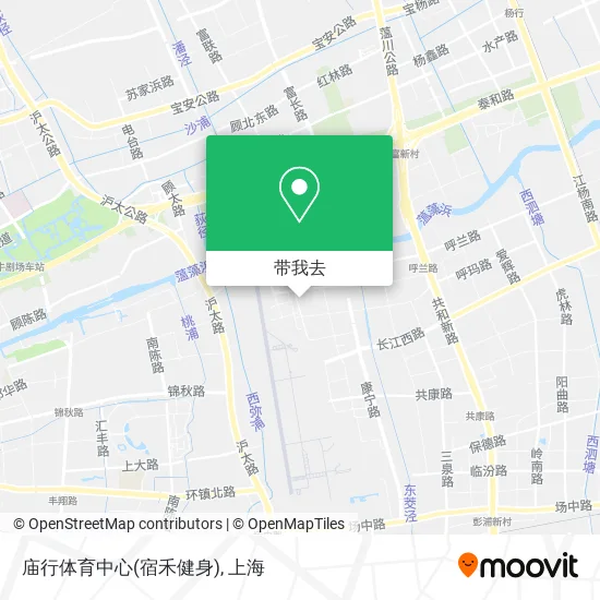 庙行体育中心(宿禾健身)地图