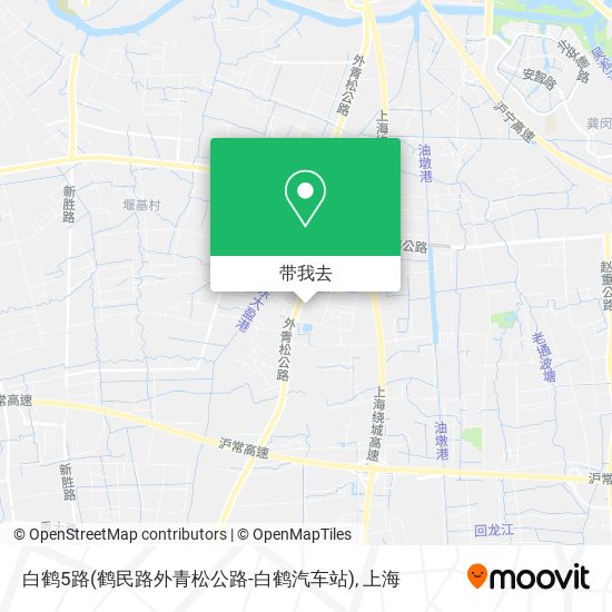 白鹤5路(鹤民路外青松公路-白鹤汽车站)地图