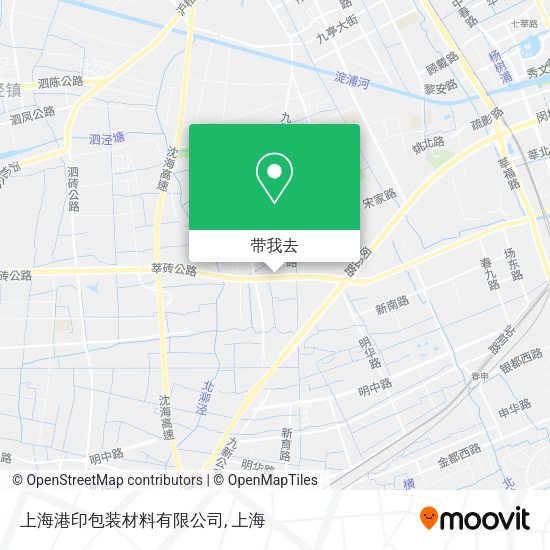 上海港印包装材料有限公司地图