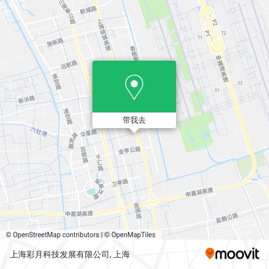 上海彩月科技发展有限公司地图