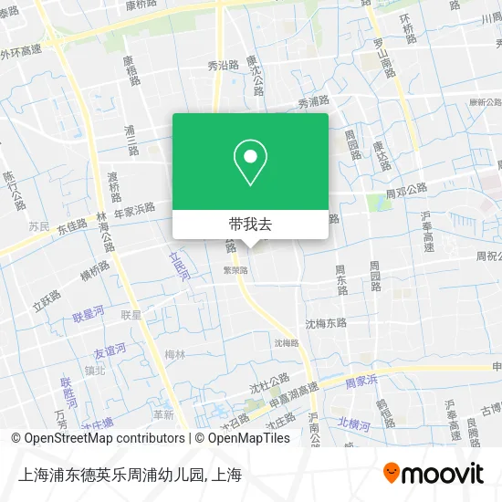 上海浦东德英乐周浦幼儿园地图