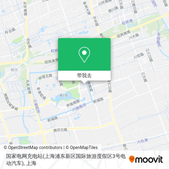 国家电网充电站(上海浦东新区国际旅游度假区3号电动汽车)地图