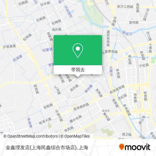 金鑫理发店(上海民鑫综合市场店)地图