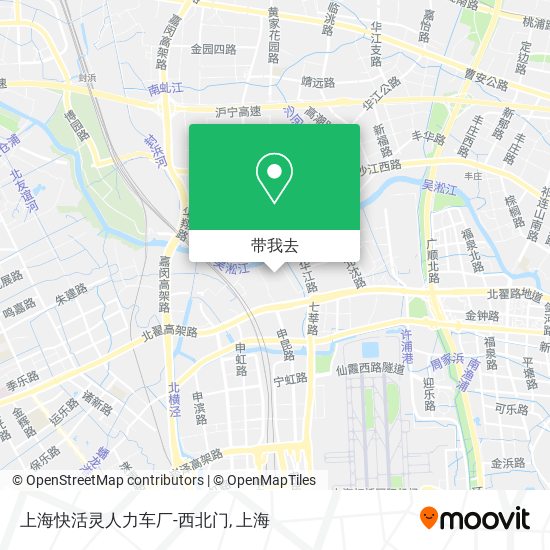 上海快活灵人力车厂-西北门地图