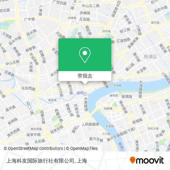 上海科友国际旅行社有限公司地图
