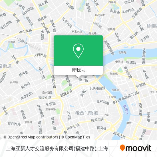 上海亚新人才交流服务有限公司(福建中路)地图