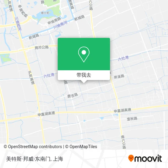 美特斯·邦威-东南门地图