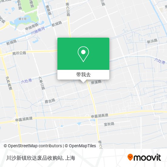 川沙新镇欣达废品收购站地图