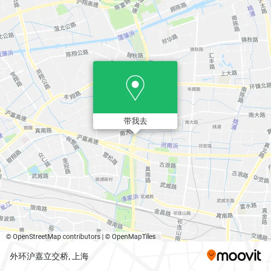 外环沪嘉立交桥地图