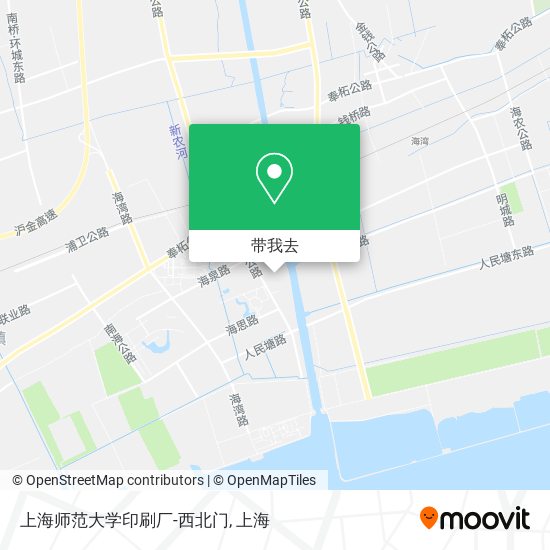 上海师范大学印刷厂-西北门地图