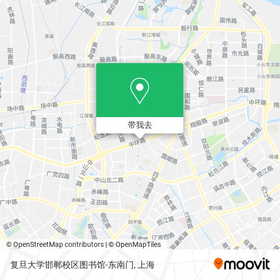 复旦大学邯郸校区图书馆-东南门地图
