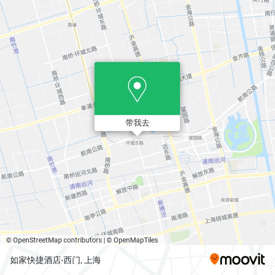 如家快捷酒店-西门地图