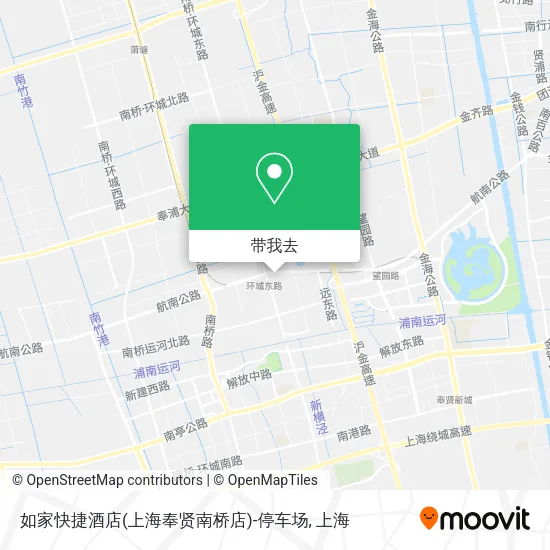 如家快捷酒店(上海奉贤南桥店)-停车场地图