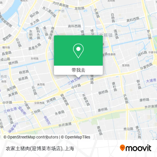 农家土猪肉(迎博菜市场店)地图