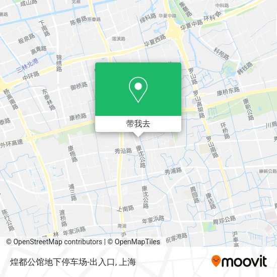 煌都公馆地下停车场-出入口地图