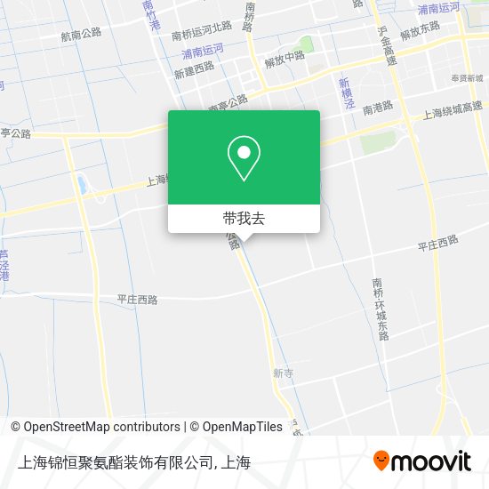 上海锦恒聚氨酯装饰有限公司地图