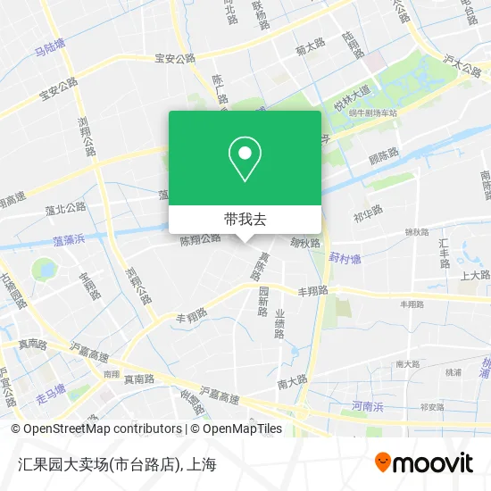汇果园大卖场(市台路店)地图