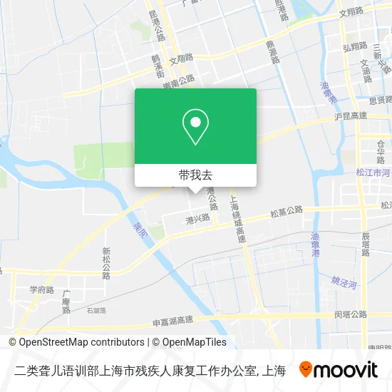二类聋儿语训部上海市残疾人康复工作办公室地图