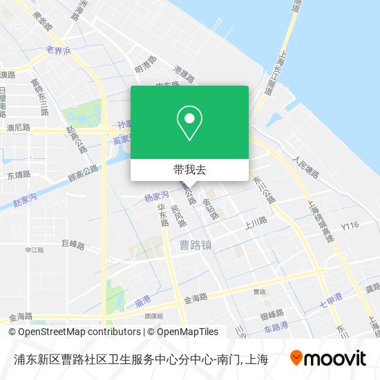 浦东新区曹路社区卫生服务中心分中心-南门地图