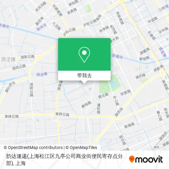 韵达速递(上海松江区九亭公司商业街便民寄存点分部)地图