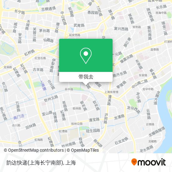 韵达快递(上海长宁南部)地图