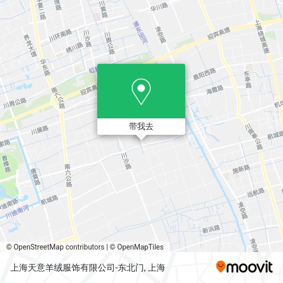 上海天意羊绒服饰有限公司-东北门地图