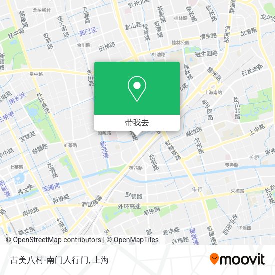 古美八村-南门人行门地图