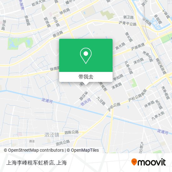 上海李峰租车虹桥店地图