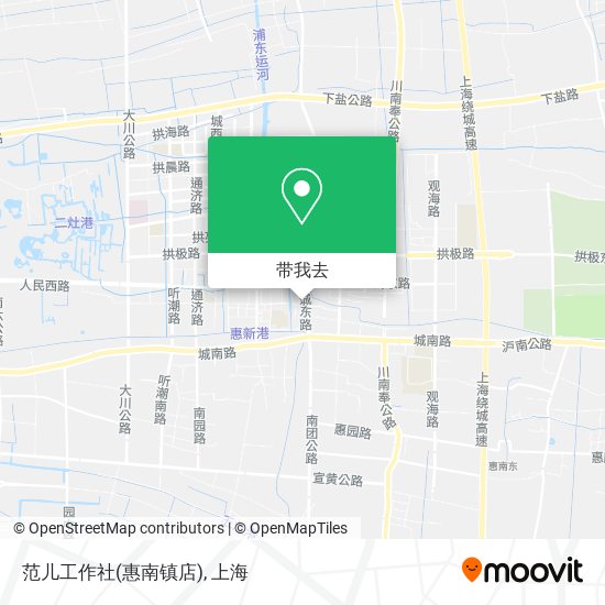 范儿工作社(惠南镇店)地图