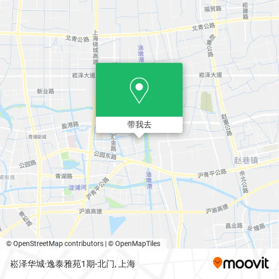 崧泽华城·逸泰雅苑1期-北门地图