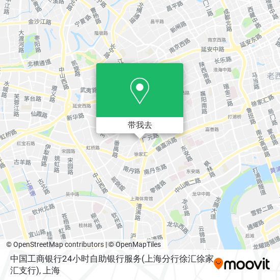 中国工商银行24小时自助银行服务(上海分行徐汇徐家汇支行)地图