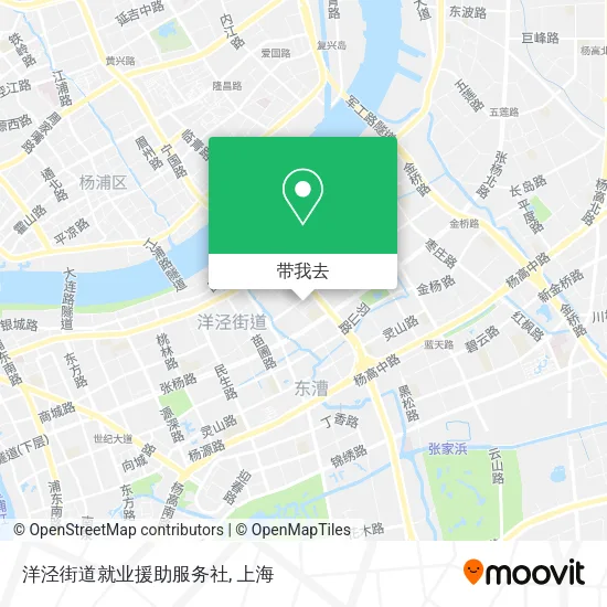 洋泾街道就业援助服务社地图