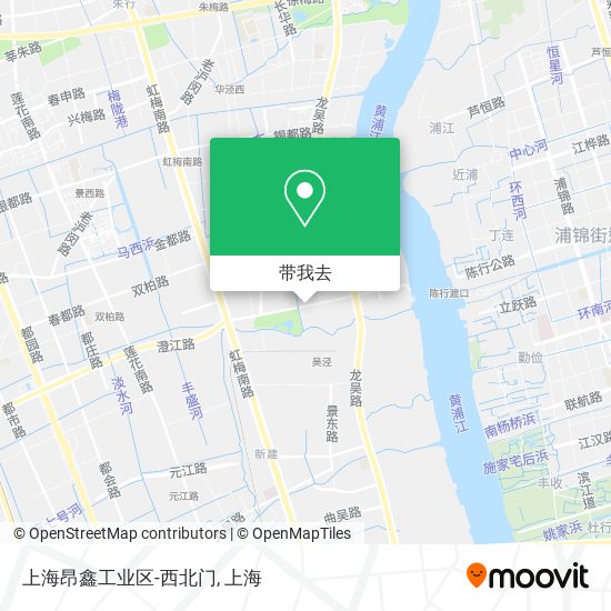 上海昂鑫工业区-西北门地图