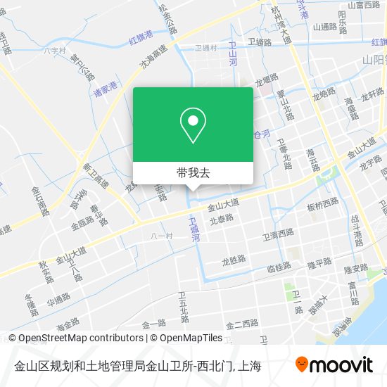 金山区规划和土地管理局金山卫所-西北门地图