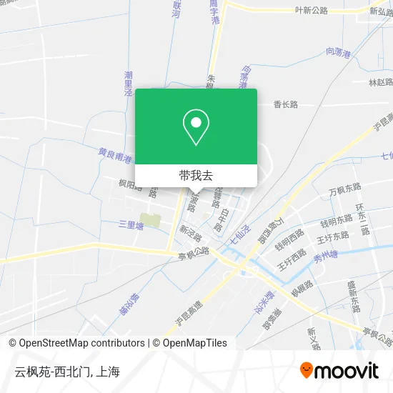 云枫苑-西北门地图