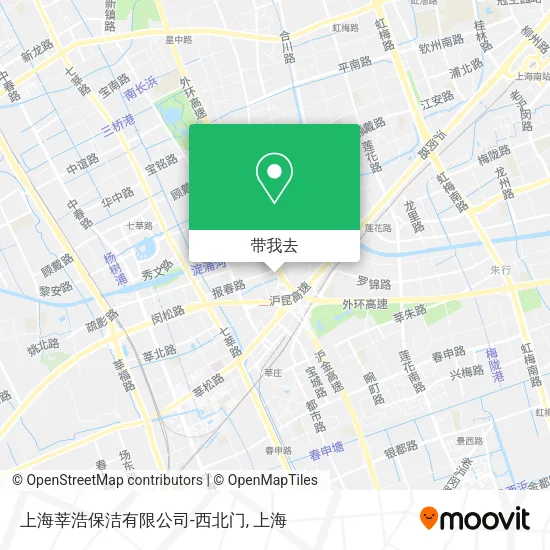上海莘浩保洁有限公司-西北门地图