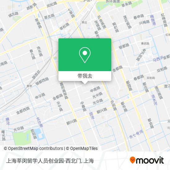 上海莘闵留学人员创业园-西北门地图