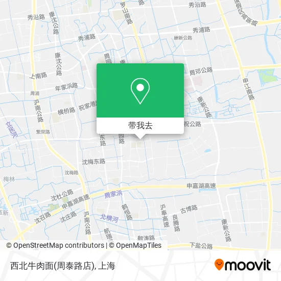 西北牛肉面(周泰路店)地图