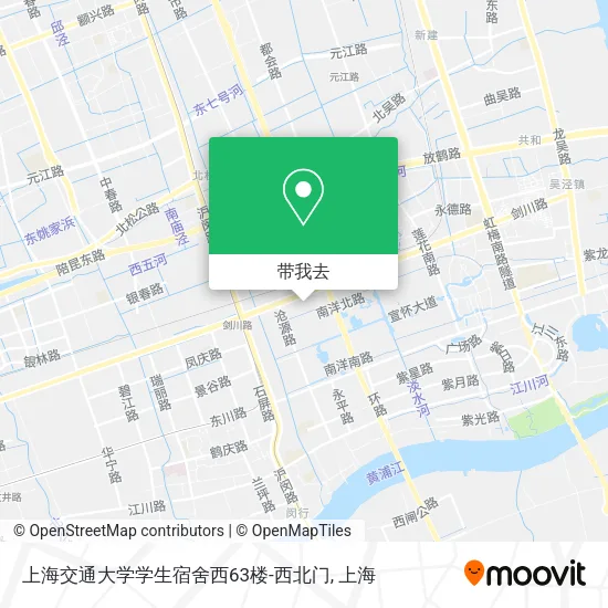 上海交通大学学生宿舍西63楼-西北门地图