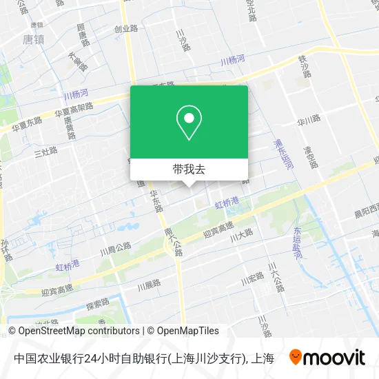 中国农业银行24小时自助银行(上海川沙支行)地图