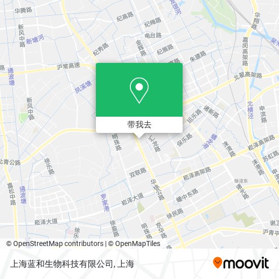 上海蓝和生物科技有限公司地图