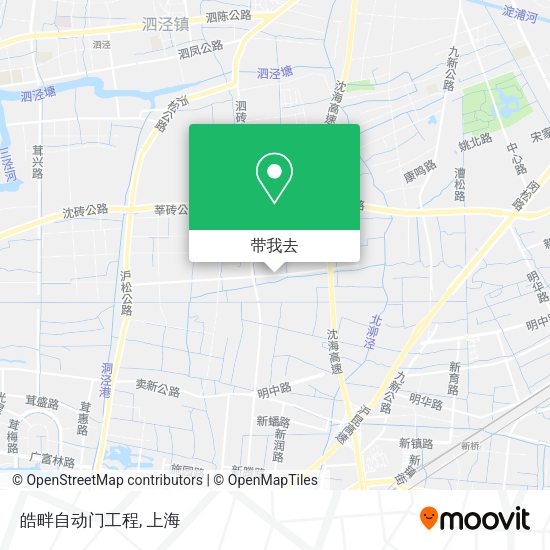 皓畔自动门工程地图