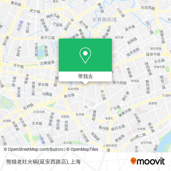 熊猫老灶火锅(延安西路店)地图