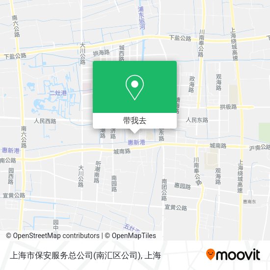 上海市保安服务总公司(南汇区公司)地图