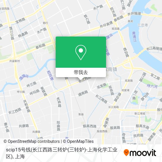 scip15号线(长江西路三转炉(三转炉)-上海化学工业区)地图