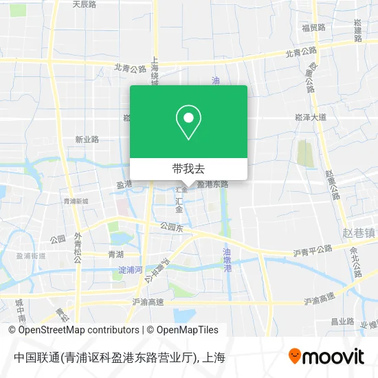 中国联通(青浦讴科盈港东路营业厅)地图
