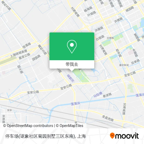 停车场(讴象社区菊园别墅三区东南)地图