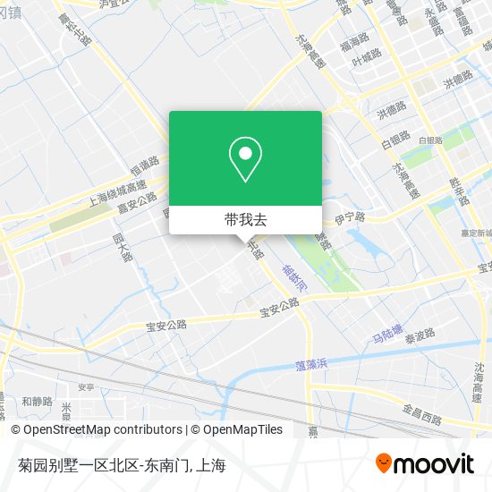 菊园别墅一区北区-东南门地图