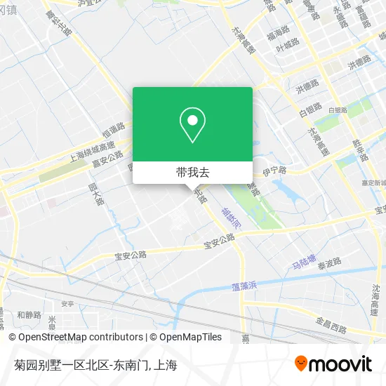 菊园别墅一区北区-东南门地图
